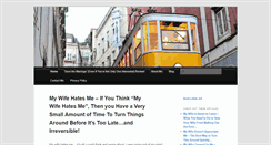 Desktop Screenshot of mywifehatesmehelp.com